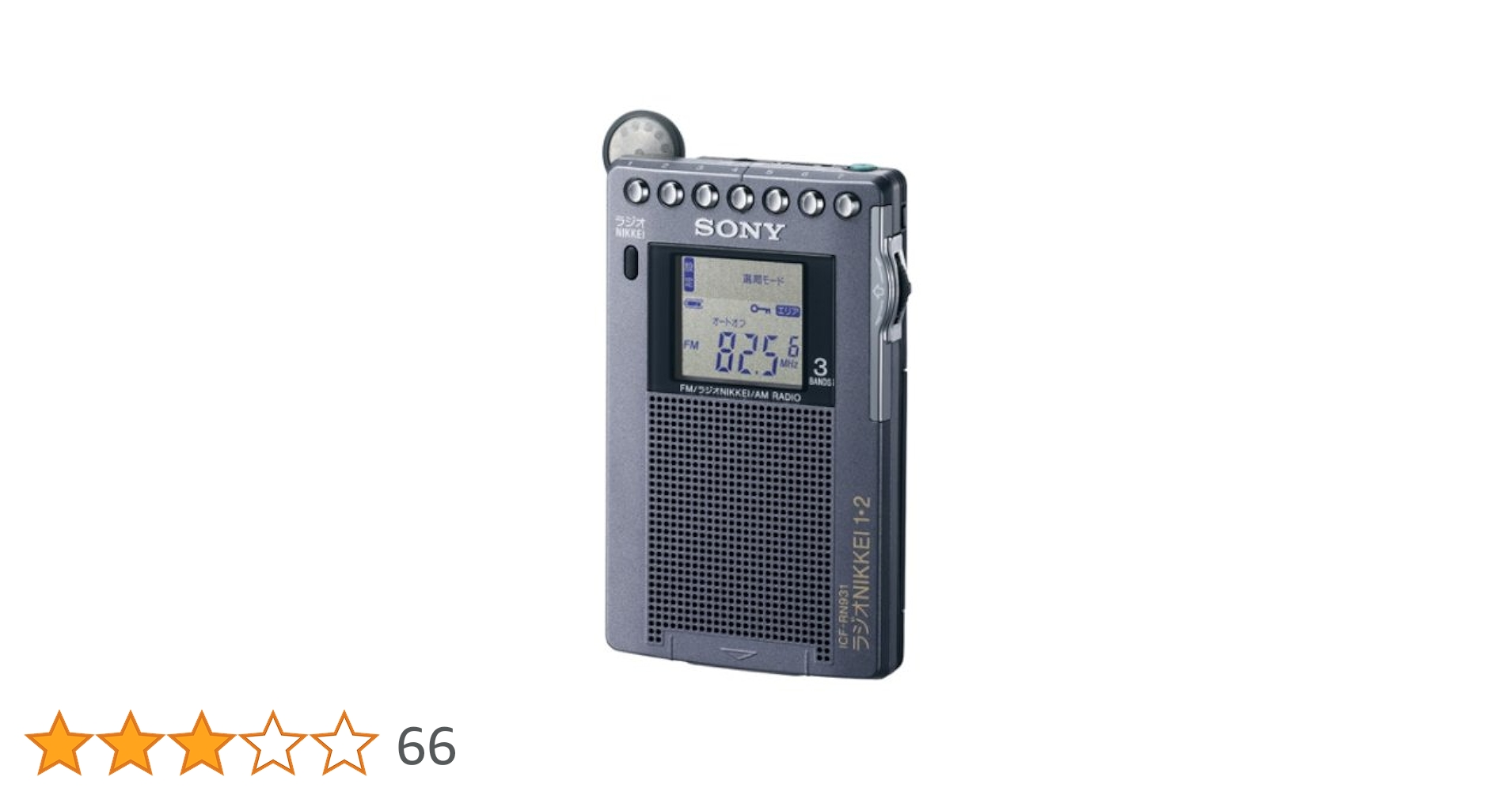 Amazon.co.jp: SONY FM/AM/ラジオNIKKEI ポケッタブルラジオ R931 ICF