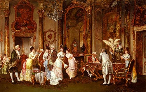 Impression d'affiches la visite des bijoux Pujol De Guastavino, toile premium 60x90