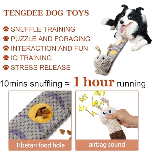 Sunshine smile Intelligenzspielzeug für Hunde,Schnüffelspielzeug Hund,Hundespielzeug Schnupftabak,Quietschend Welpenspielzeug,Interaktives Hundespielzeug,Hund Interaktives