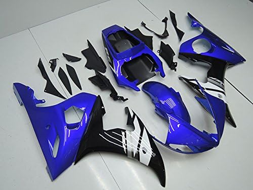 Miniatura 3 de NT FAIRING Carenado de inyección blanco azul brillante apto para Yamaha YZF 2003-2005 R6 y 2006-2009 R6S nuevo kit pintado ABS plástico motocicleta