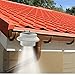 LED Solar Powered Fence Gutter Light Outdoor Garden Yard Wall Pathway Lamp White + Bracket