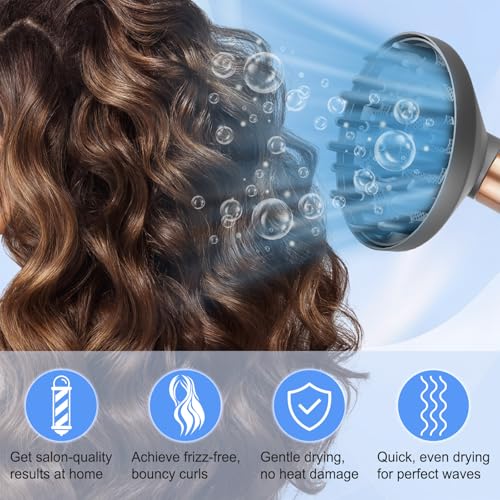 ZEPHBLOW Acessório difusor de cabelo para Dyson Airwrap, bocal difusor atualizado compatível com mod