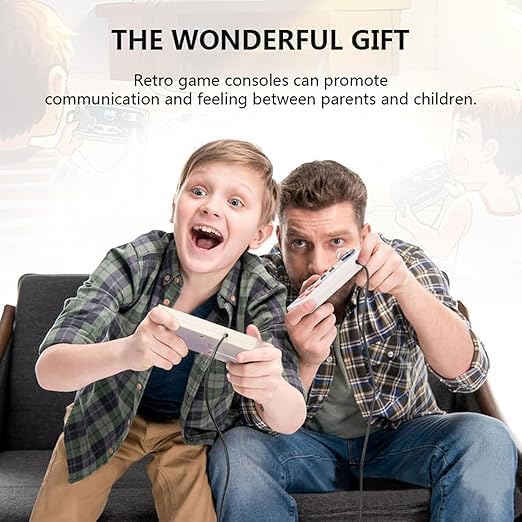 Miniatura 6 de Consola de juegos retro para TV con más de 300 juegos clásicos 2 controladores con cable