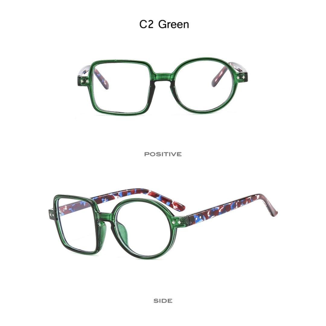 Lunettes carrées rétro pour femmes et hommes monture transparente style rond verres transparents