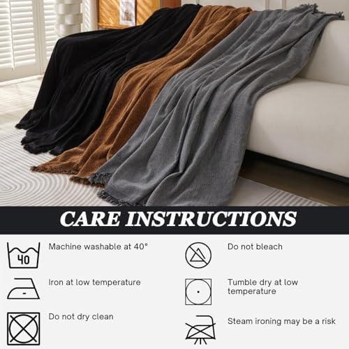 Housse de canapé grand format marron pour protéger des chats - 7