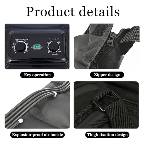 Masseur de jambes compression air pour douleur circulation et pressothérapie - 5