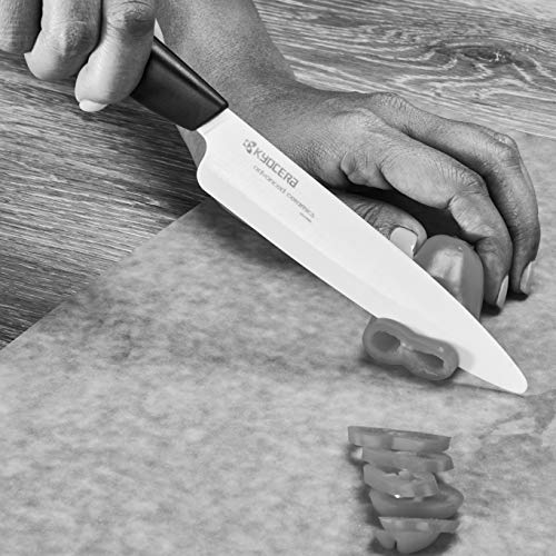 Kyocera Advanced Ceramic Revolution Series 5-Inch Slicing Knife, Black Handle, Black Blade #TOP4