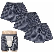 3 PCS Washable Incontinence Underwear for Men, Mens Leak Proof Underwear Absorbent 150cc, Absorbent Underwear for Men Medium