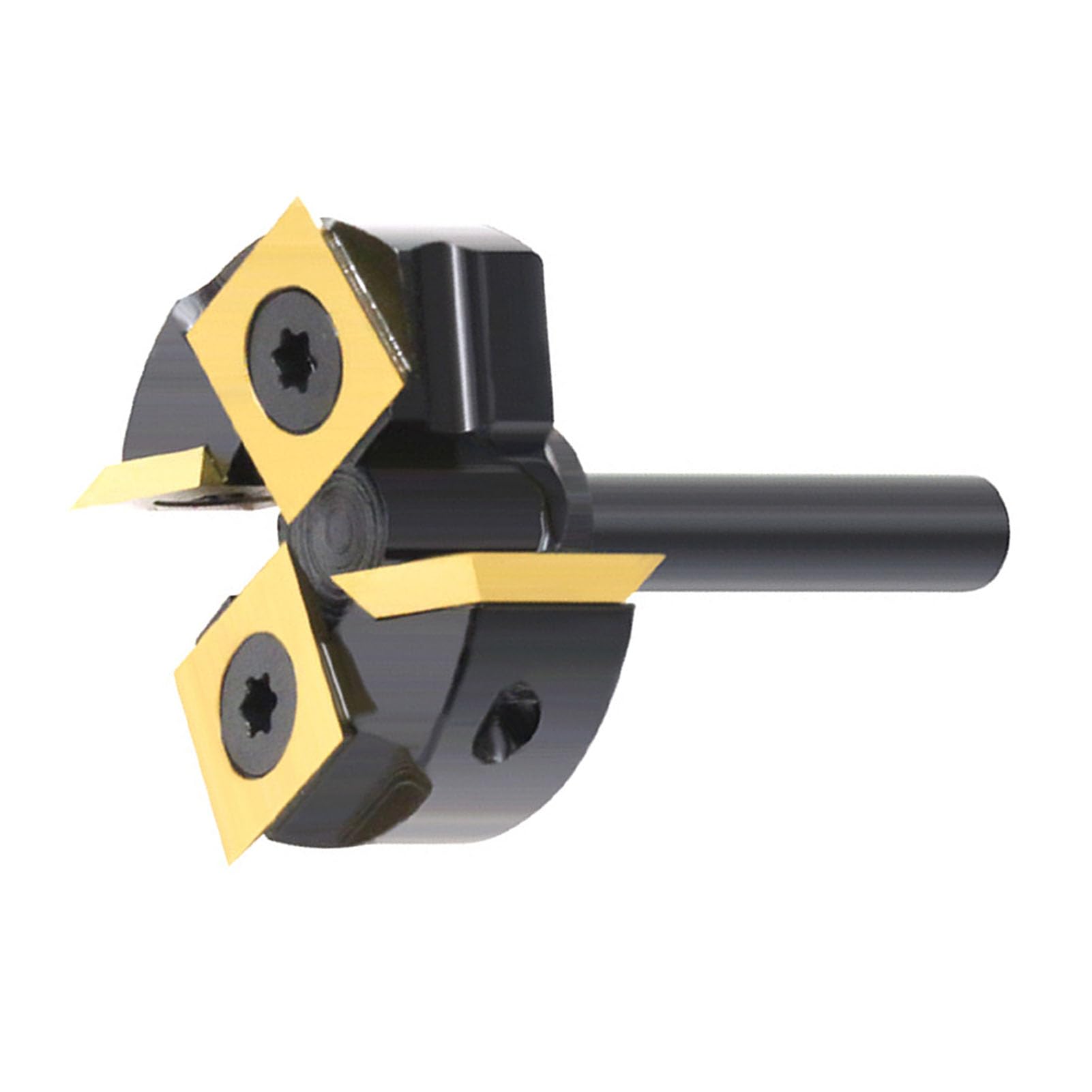 Gedourain Spoilboard Surfacing-Fräser, Effizient, 4 Rillen, 1-3/8 Zoll, Ti-beschichtet, Zum Glätten von Abfallbrettern, CNC-Maschinen, Legierter Stahl für Holzbearbeitungsprojekte