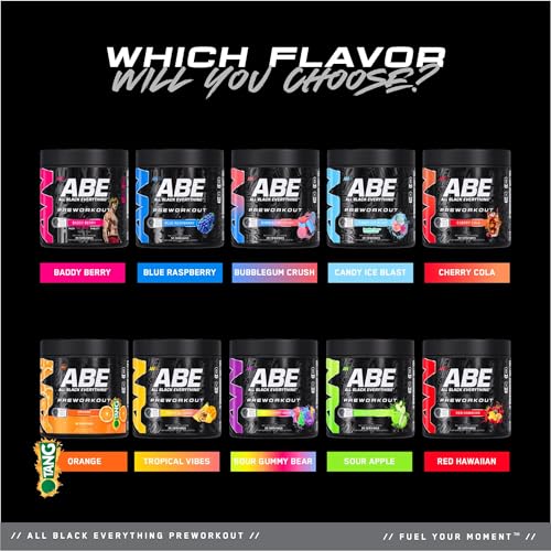 Image of All Black Everything Pre-Workout Powder | Preworkout Energy Drink Mix | 350mg Caffeine | Beta Alanine & Citrulline | Energy Supplement for Men & Women | Tang Orange | 30 Servings