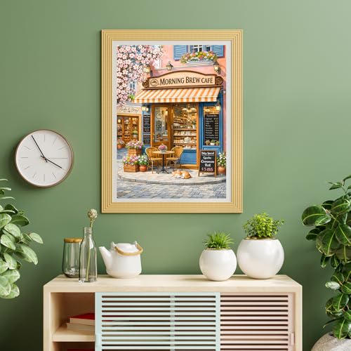 Puzzles para Adultos 500 Piezas, Rompecabezas de Cafetería - Morning Brew Cafe, Rompecabezas Imposibles para Personas Mayores y Familias, 20.47x14.96 pulgadas miniatura 6