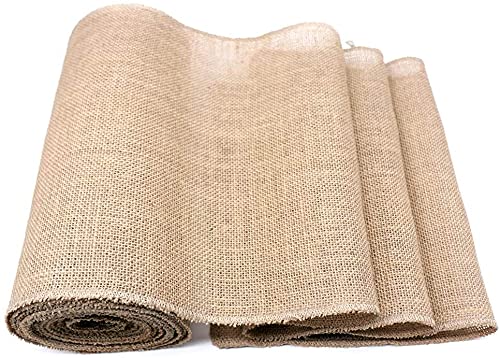 Chemin de table en jute de qualité supérieure avec dentelle fine pour réception