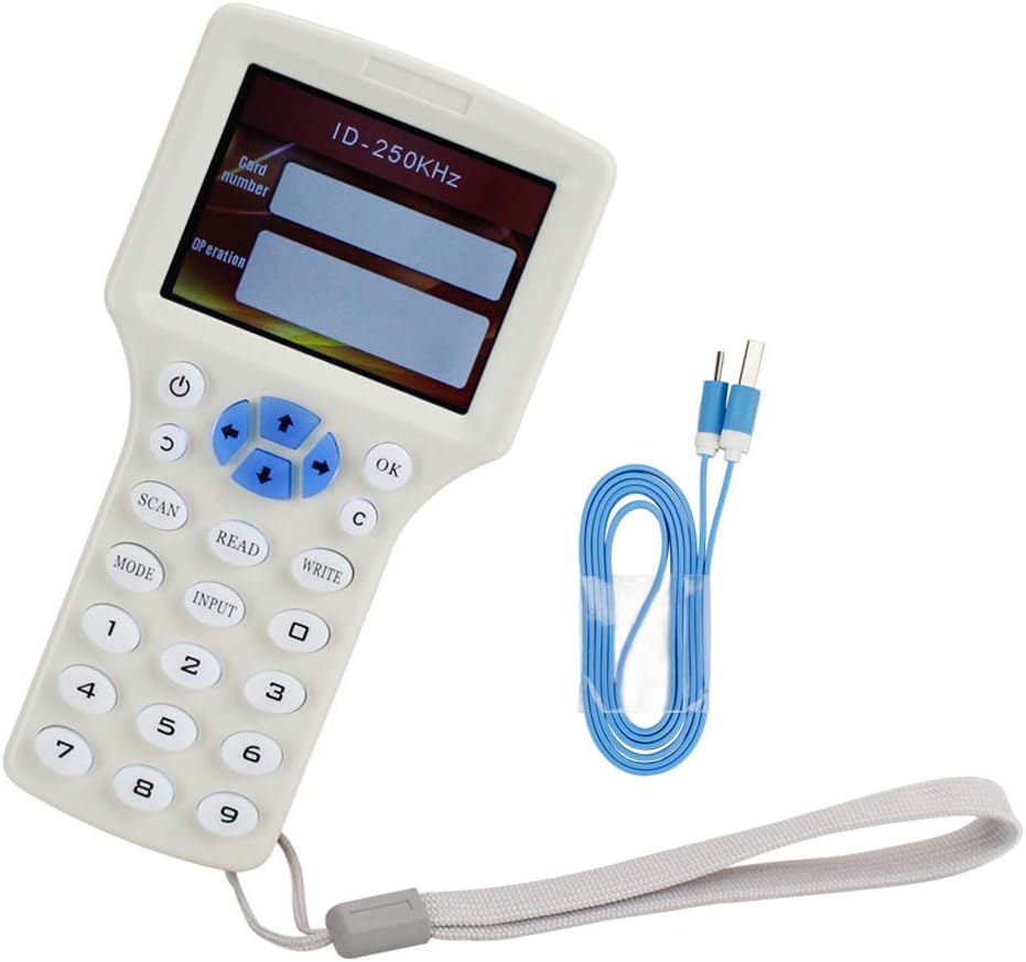NN99 RFID Copier Card Reader Writer Duplicator 10 English Frequency 125 KHz 13.56 MHz Handheld EM Card Programmer USB + Free Software
