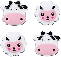 Vista 5 de PERFECTSIGHT 4 tapas de agarre de pulgar compatibles con consola Nintendo Switch/OLED/Lite, funda de botón analógica 3D de silicona suave Kawaii