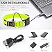 Illumifun Light Up Dog Collar, USB Rechargeable LED Dog Collar Glow in the Dark，Adjustable Pet Safety Lights for Night Walking (Green, Medium)