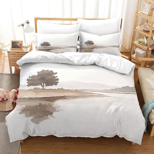 Housse de couette effet 3D en microfibre résistante de qualité - 3