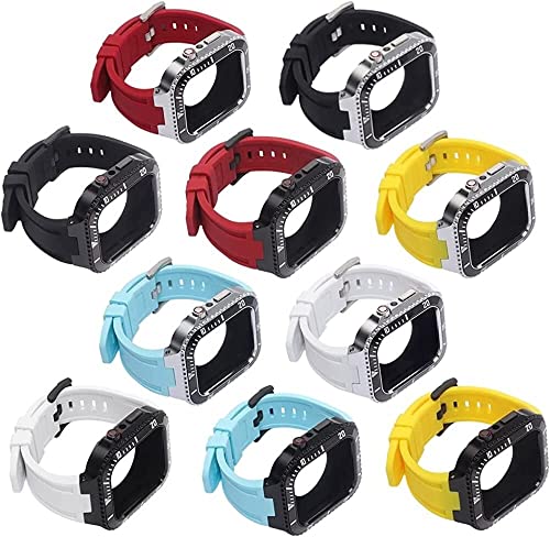 Kit modification Apple Watch 8 7 45 mm avec boîtier de protection robuste - 7