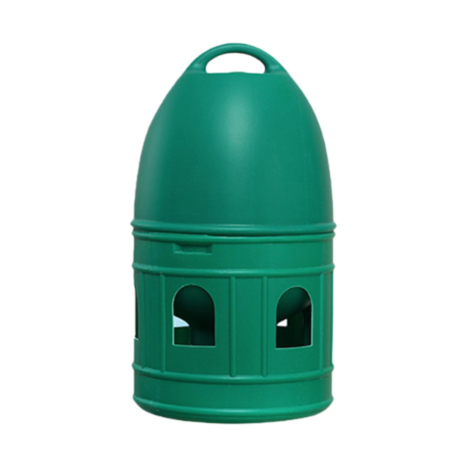 predolo Abbeveratoio per Uccelli/Anatra Pollo Quaglia Distributore d'Acqua Alimentatore Automatico con Manico sospeso/Abbeveratoio di Grande capacità, Verde 3L