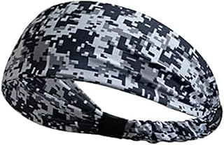 proberos Proberos® Men Non Slip Sweatbands Lightweight Colorful Headbands（Black and White）-picture-43