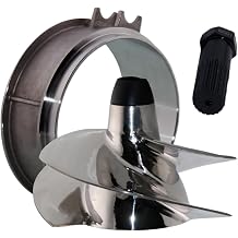 Boatman Jet Ski Impeller Kit SK-CD-12/17 fit Sea-Doo Spark 900 ACE, Spark 900 HO ACE, Spark TRIXX, 3 Blade Polished Stainless Steel Jet Ski 140mm Impeller with Wear RingSK-HS-140, Wrench and Seal