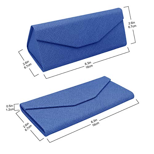 Image of Real Sic Glasses Case for Men and Women - Magnetic Folding Hard Shell Sunglass Holder - Inspired by Solid Color