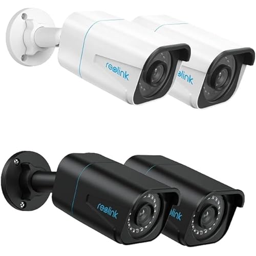 REOLINK 4K Outdoor Cameras for Home Security, Surveillance IP PoE Camera, Smart Person/Vehicle/Animal Detection, Work with Smart Home, Timelapse, 2X R