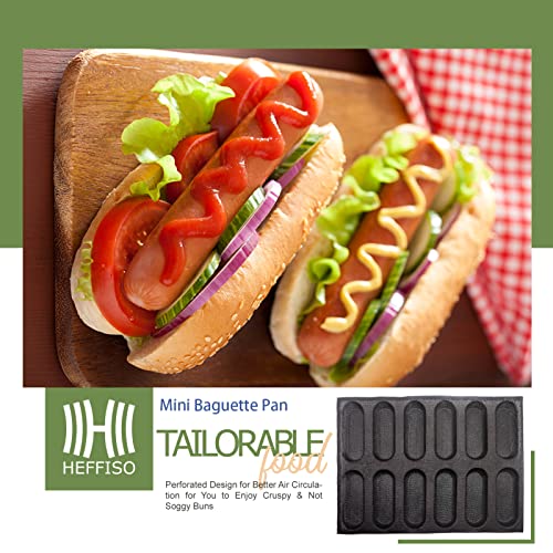 SiliconeBaguetteMouldsMiniHotDogBunMoldBreadBunMoldPansNonStickReusableSandwich