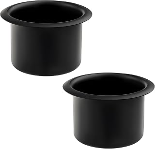 2 PCS Metal Sofa Recliner Handles Cup Holder, Aluminum Replacement Cup Holder Insert for Car RV Boat Sofa Recliner, Universal Drop-in Poker Table Drink Can Holders Insert