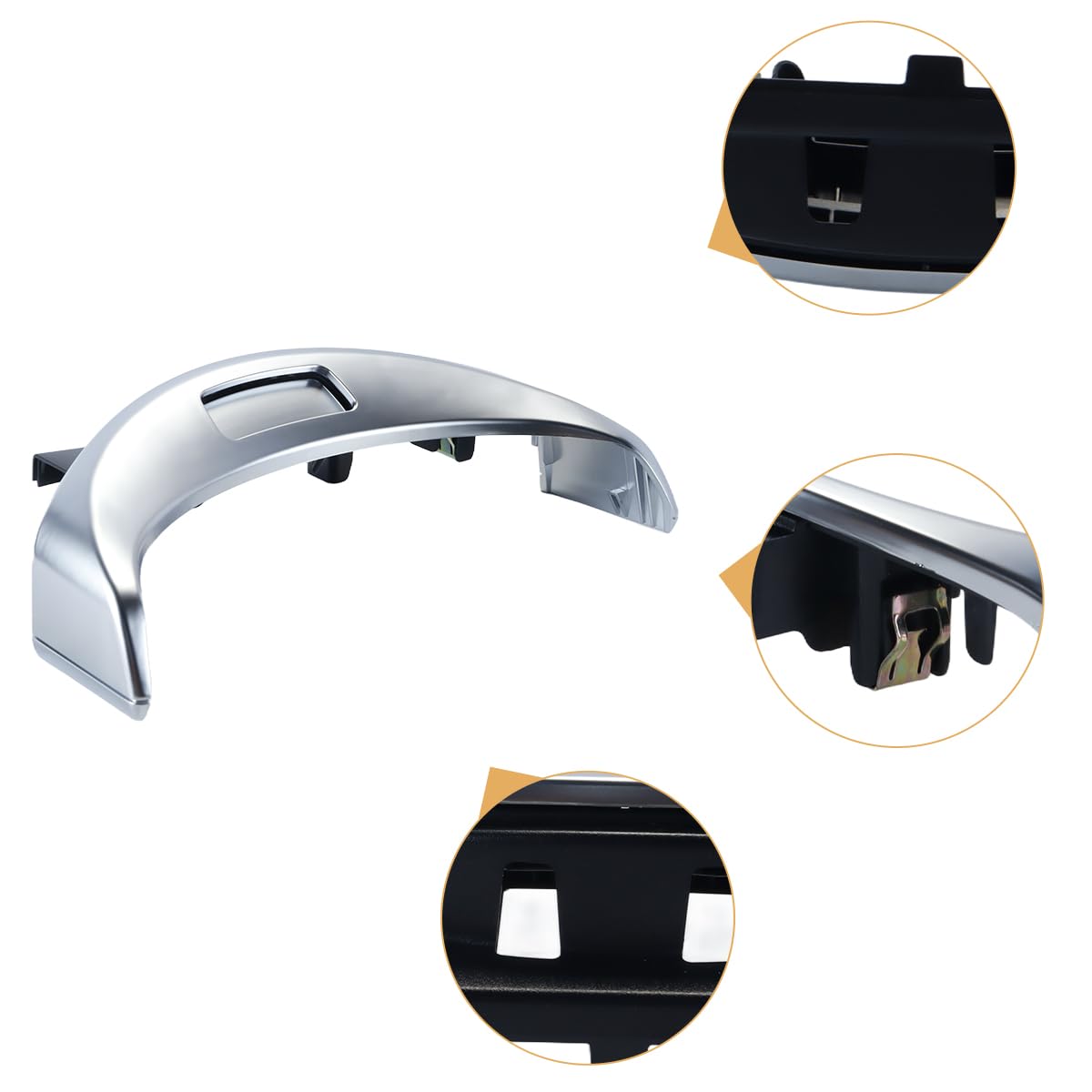 Cubierta del botón de liberación de la caja de almacenamiento del reposabrazos de la consola central delantera, compatible con Mercedes Benz Clase C GLC W205 W253 A2056803407 (200 mm)