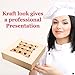 Upper Midland Products Kraft Pie Boxes With Window, 10” x 10” x 2 ½” Width, Disposable, 15 Bakery Box Container Set, Cake Pastries Doughnuts Cookies Pies Cheesecakes