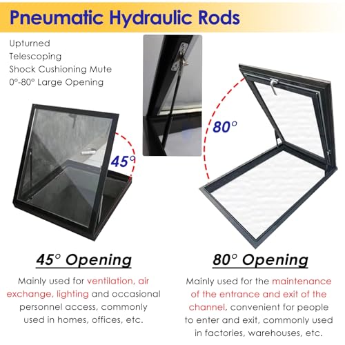 Ventana de techo multiángulo 51x74 cm con eficiencia energética y salida manual 5