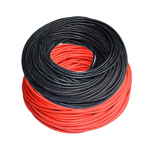 TUOFENG - Cable eléctrico de silicona, flexible, cable de alambre de cobre estañado, resistente a altas temperaturas, calibre 8, 10, 12, 14, 16, 18, 20, 22