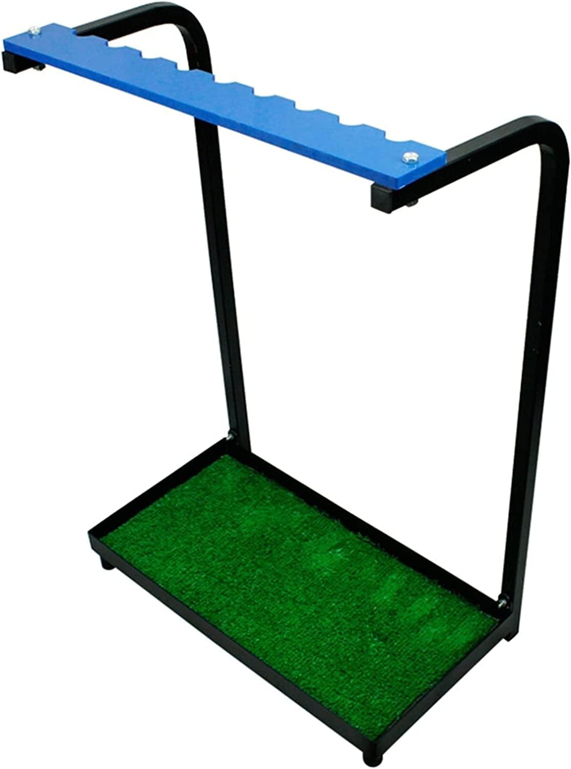 Shelf Golf Clubs Organizer Rack, Metal Golf Putter Holder Stand, Golf Club Display Golf Putter Rack 9 Putters for Patio Courtyard Garden