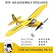 VOLANTEXRC RC Plane Trainer Sport Cub 3CH Remote Control Airplane with Prop Saver, 6-Axis Gyro Stabilizer & 3 Modes to Fly, Radio Controlled Aircraft RTF for Beginners, Kids and Adults (400mm,Yellow)
