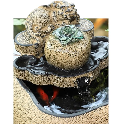 Fuente de relajación de sobremesa con agua corriente estilo chino 4