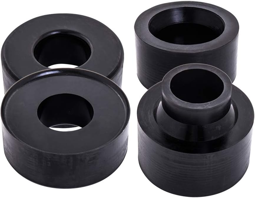 Compatible/Replacement For 1999-2004 Jeep Grand Cherokee WJ 2.5" Front And 2.5" Rear Leveling Lift Kit Extender Spacer Black