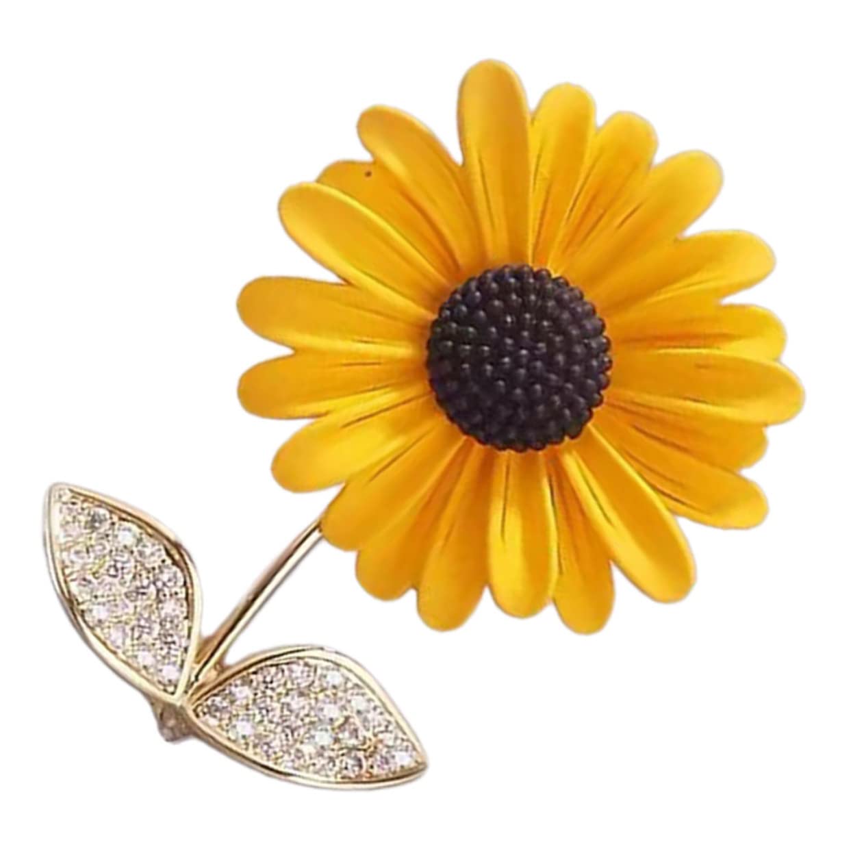 PRETYZOOM 5st Sonnenblumenbrosche Für Damen Strass Brosche Hochzeitsbankett-brosche Jacken Kristallbrosche Vintage Anstecknadel Bling-neuheits-pin Jahrgang Kupfer Rucksack Fräulein