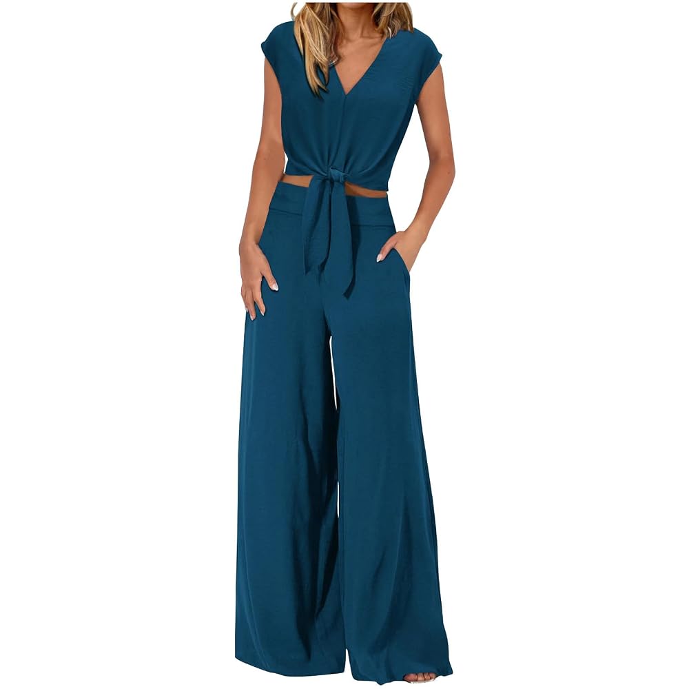 Survêtement été Femme GRECERELLE - Ensemble 2 Pièces Décontracté, Col Rond - Style Streetwear