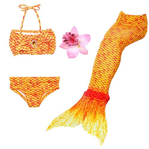  DAXIANG 3 Pièces Maillot de Bain Fille Queue d...