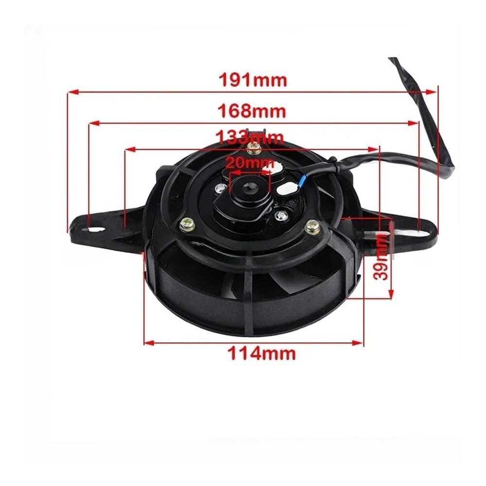 Radiador Ventilador refrigeración Ventilador refrigeración para Motocicleta 200 CC 250 300 120 mm radiador Agua para Enfriador Aceite para Dirt Pit Bike con tracción Cuatro Ruedas
