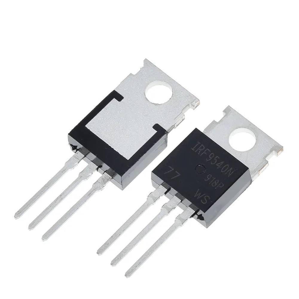 10 Piezas MOSFET IRF9540N – Transistor Canal P, 23A 100V 140W, TO-220AB, Para Electrónica Y Potencia