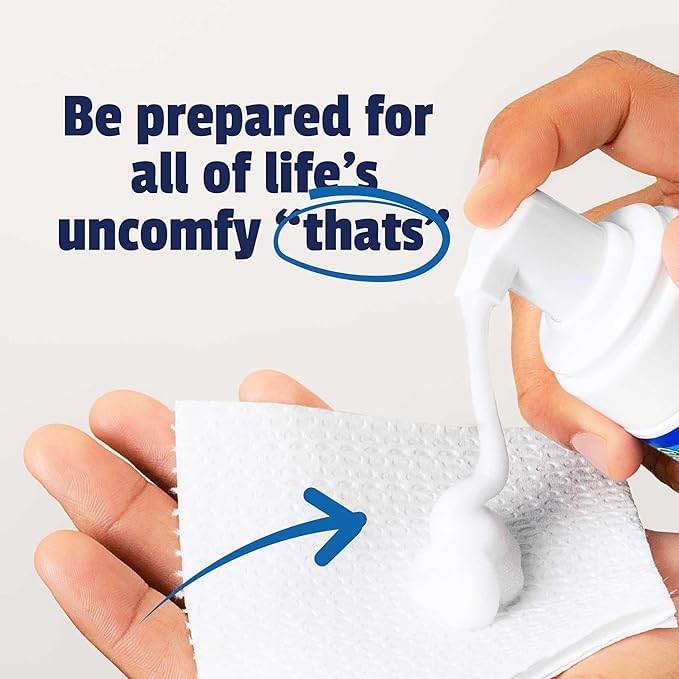 tn dickinson39s witch hazel cleanse and care personal cleansing foam shower fresh scent 5 fl oz  toilet paper foam spray  wet wipe alternative  gentle septic-safe formula