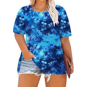 Women’s Plus Size Crewneck Tops Ha...
