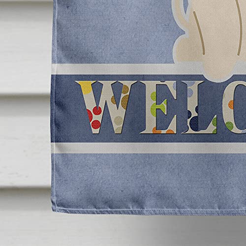 Drapeau grand format toile Bedlington Terrier Sandy décoration extérieure