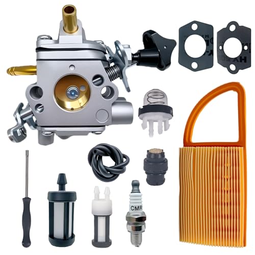 Mikatesi BR600 Carburetor Kit for Stihl BR500 BR550 BR600 BR700 BR 500 550 600 700 Backpack Leaf Blower Replaces Zama C1Q-S183 4282-120-0606 Parts - with 4282 141 0300 Air Filter Tank Vent Kit