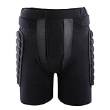 BeneU® Unisexs Outdoor Sports Snowboard Skating Skiing Padded Short Protective Hip Butt Pad Protection Drop Resistance Roller Compression Shorts Pants (Size:L)