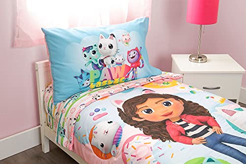 Gabby's Doll House, 4 Piece Toddler Bed Set, Pink, 4 Piece (Pack of 1) by GALAXY DESIGN FURNITURE - Used condition - Image 4