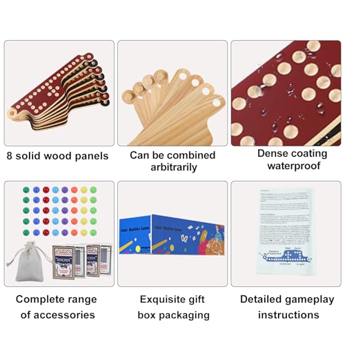 Interlocking Wood Jokers Board Game para 2-8 jugadores miniatura 4