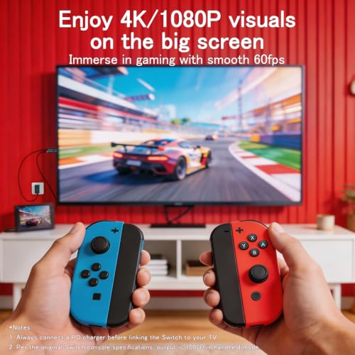 AltaMoment for Switch 2 Dock HDMI Adapter, 4K@60Hz, PD 100W, 6.6FT by AltaMoment - Used condition - Image 3
