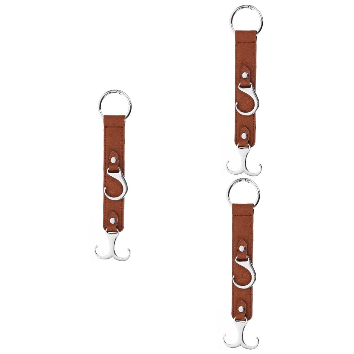 Crochet de Siège Auto Cuir OUNONA 3 Pièces pour Rangement Pratique